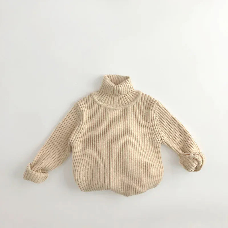 ニット・セーター 23T57beige / 80cm キッズ ニット タートルネック トップス セーター【mh0000223】