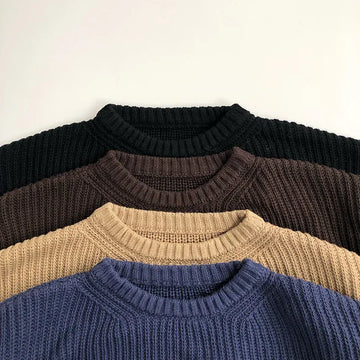 ニット・セーター キッズトップス シンプルベーシックニットセーター 4カラー【mh0006912】