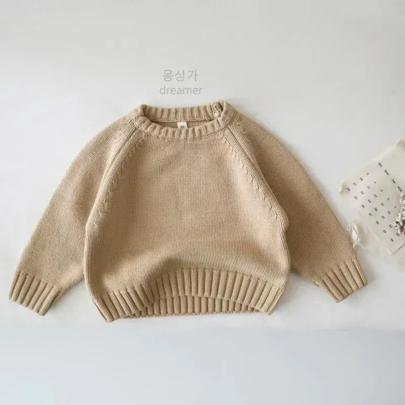 ニット・セーター Beige / 80cm 12M キッズトップス くすみカラーシンプルニットセーター【mh0008016】