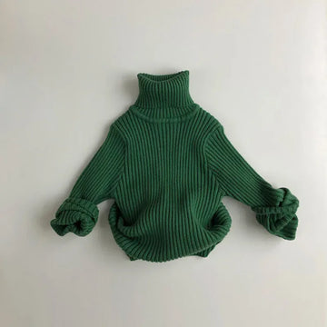 ニット・セーター green / 80cm キッズ ニット タートルネック トップス セーター【mh0000223】