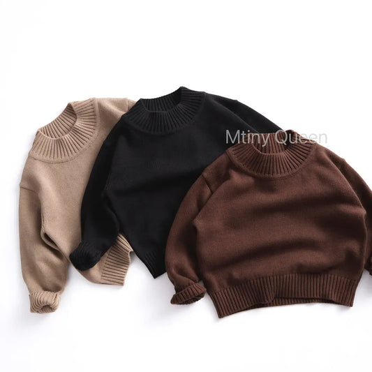 ニット・セーター ボトルネックコットンニットセーター【mh0011094】