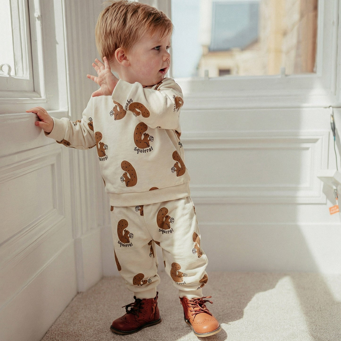 mua qiaqia | Full Print Squirrel Sweatshirt Set 総柄 スウェットセットアップ【mh0020113】 mamahalo shop