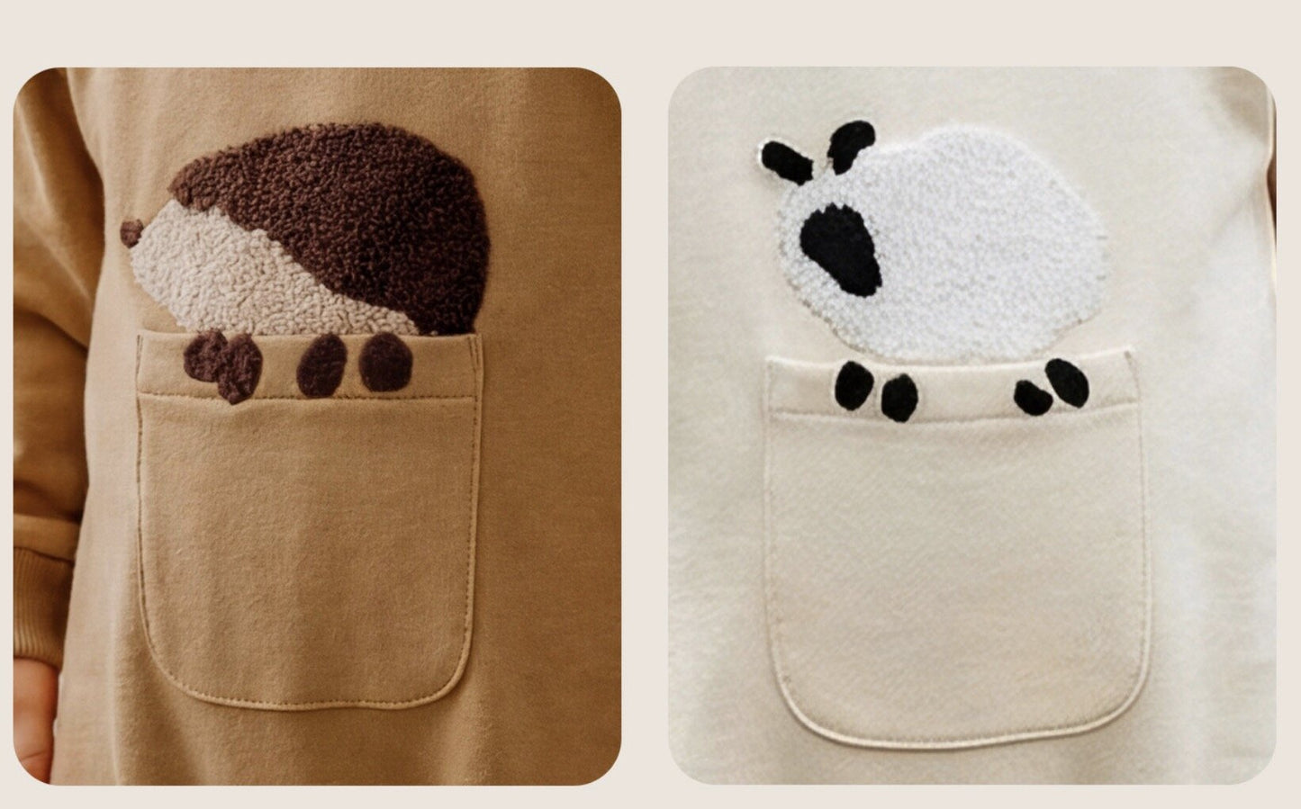 mua qiaqia | Sheep Patch Cotton Romper ヒツジワッペン ロンパース【mh0020115】 mua qiaqia