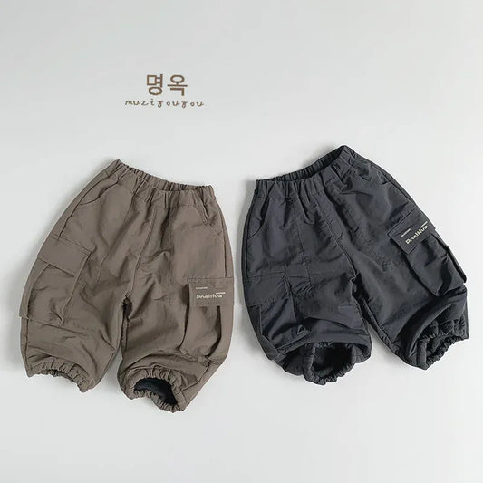 ロングパンツ・スウェットパンツ キッズパンツ 裏フリースロングカーゴパンツ【mh0008395】