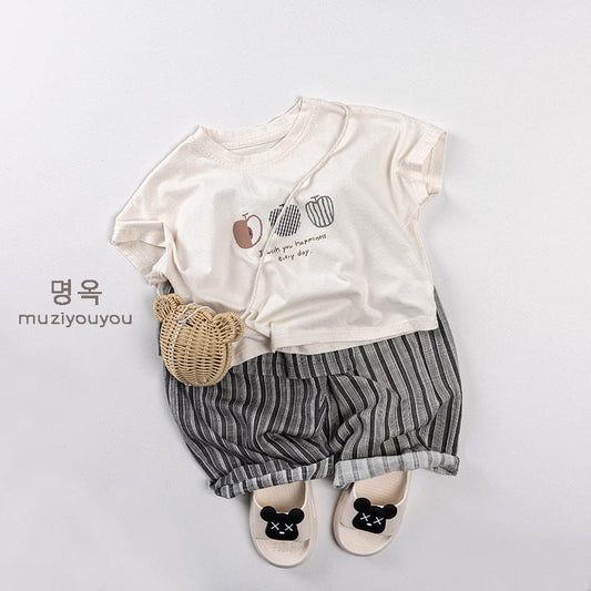 ロングパンツ・スウェットパンツ エプロンドッキングストライプルーズイージーパンツ【mh0009816】