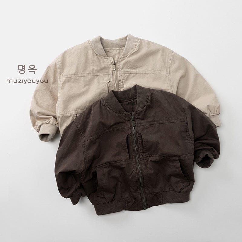 ショートコート・ジャケット・ジャンパー シンプルミリタリーブルゾンジャケット【mh0010863】