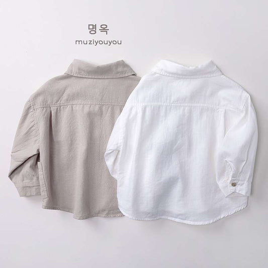 長袖シャツ・ブラウス Versatile Casual Cotton Shirt 長袖シャツ【mh0012029】