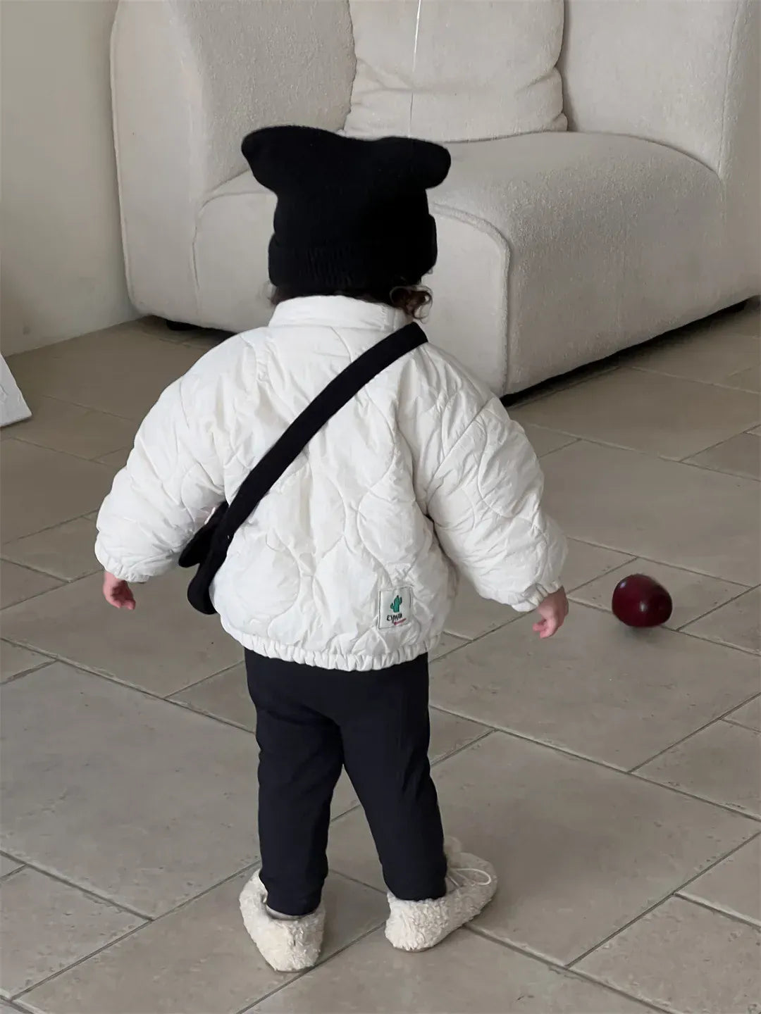 ショートコート・ジャケット・ジャンパー ベビーアウター シンプルキルティングパデッドブルゾンジャケット【mh0008091】