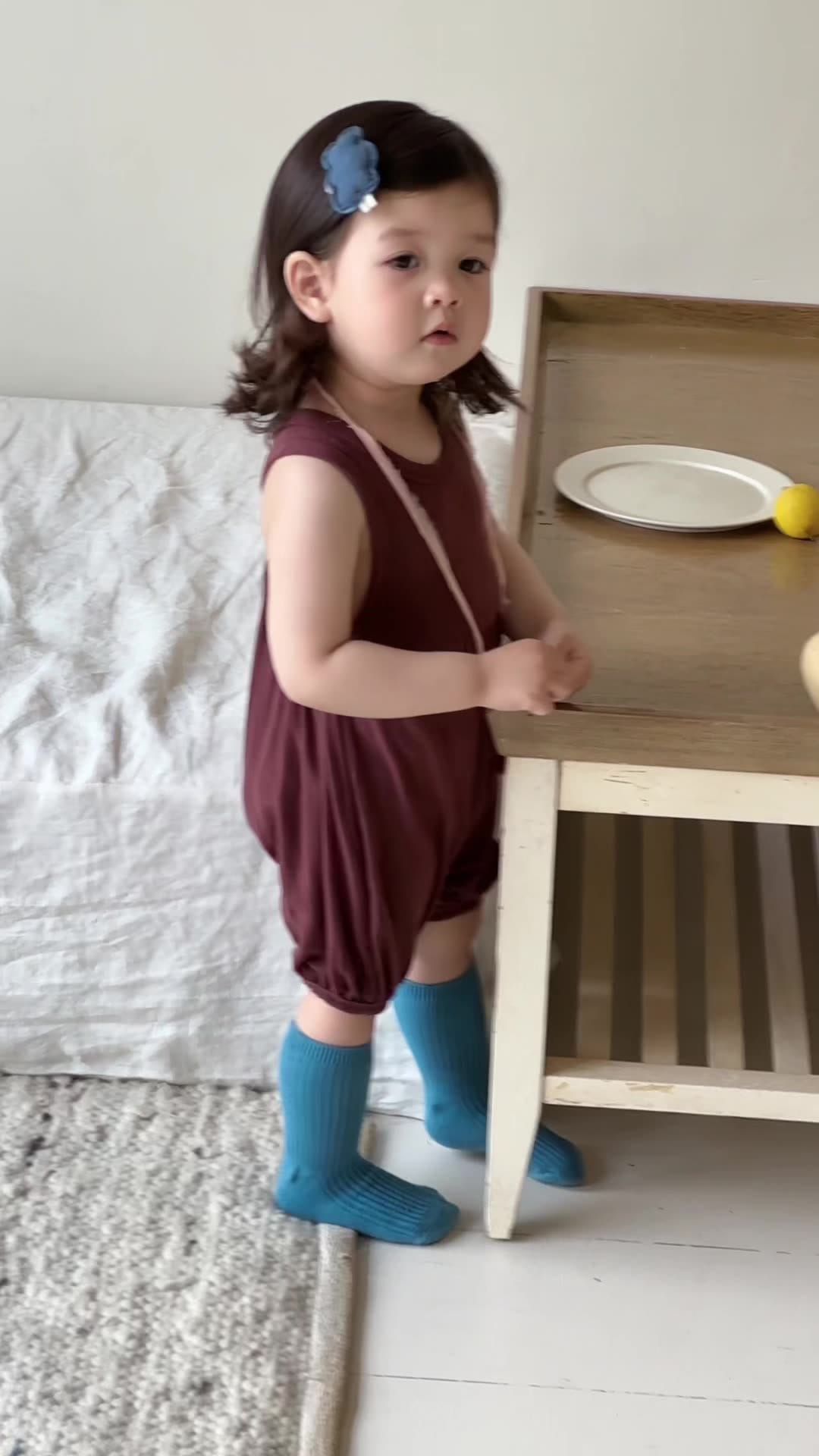 ノースリーブロンパース ノースリーブドレープジャンプスーツ【mh0009916】