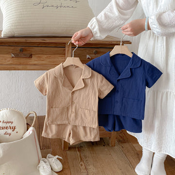 Open Collar Shirt & Shorts Set オープンカラー 半袖 セットアップ【mh0012723】 angou 半袖セットアップ