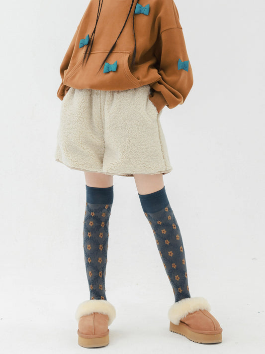 ハーフパンツ・ショートパンツ Pawpaw Liu | Faux Lamb Fleece Shorts フェイク ラムフリース ショートパンツ【mh0020089】