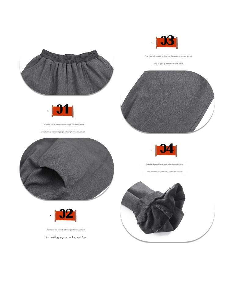 ロングパンツ・スウェットパンツ Pawpaw Liu | Fleece Dark Gray Kids Slacks フリース ダークグレー スラックス【mh0020079】