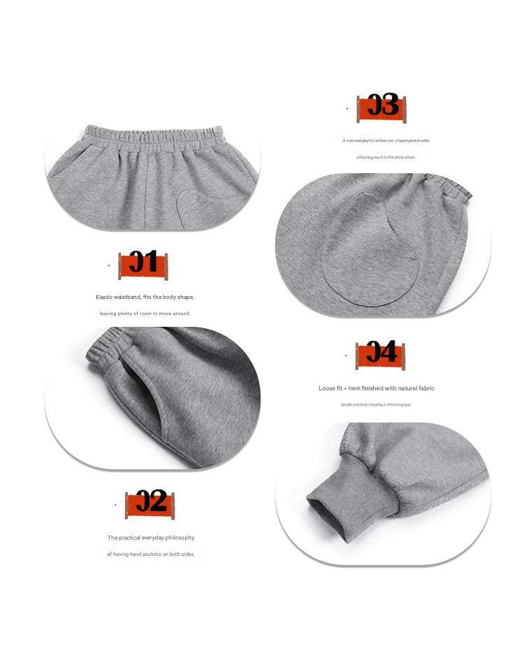 ロングパンツ・スウェットパンツ Pawpaw Liu | Gray Slacks Leggings For Kids グレー スラックス レギンス パンツ【mh0020080】