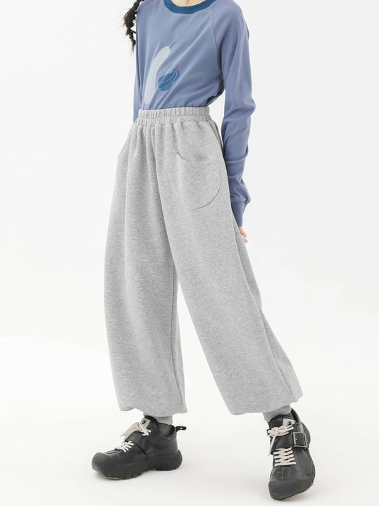 ロングパンツ・スウェットパンツ Pawpaw Liu | Gray Slacks Leggings For Kids グレー スラックス レギンス パンツ【mh0020080】