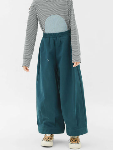 ロングパンツ・スウェットパンツ Pawpaw Liu | Perforated Green Wide Leg Pants パンチング グリーン ワイドパンツ【mh0020081】