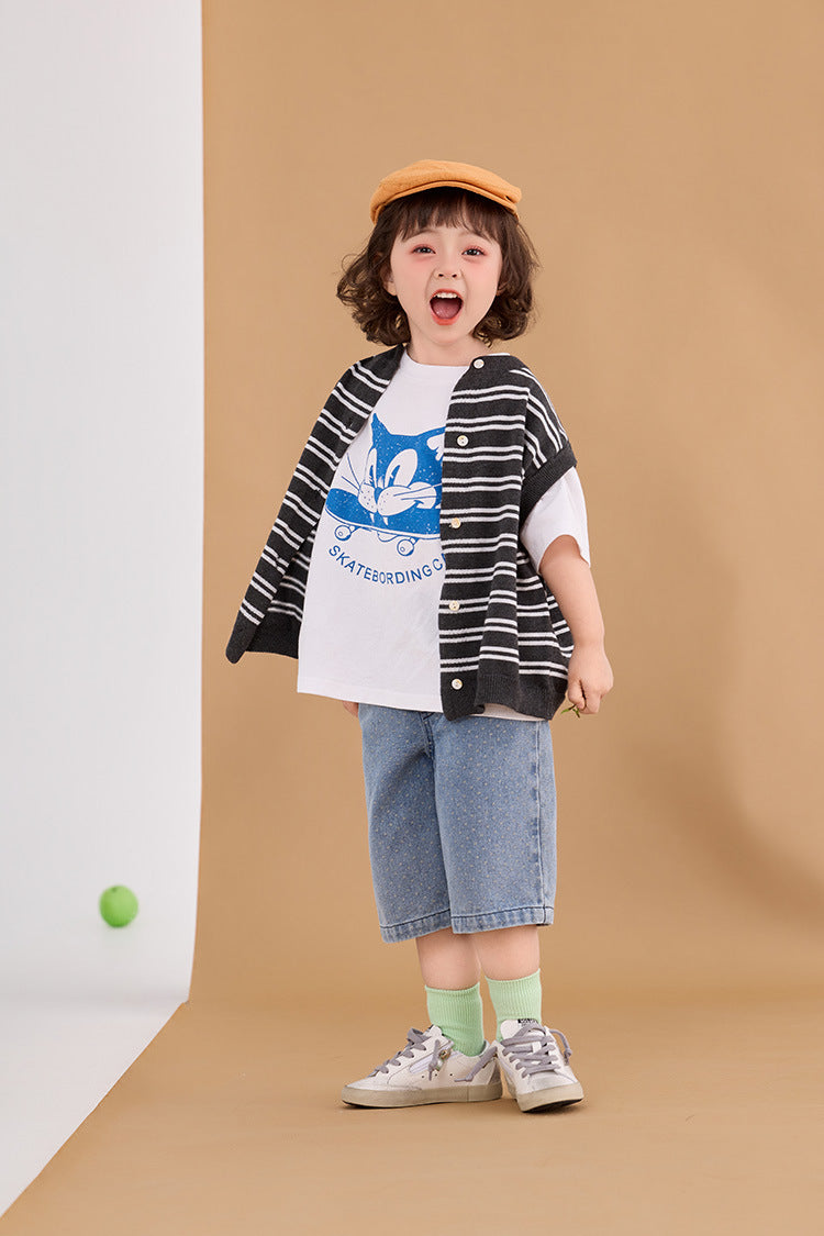 Polka Dot Denim Trousers ドット柄 デニム パンツ【mh0012374】 HEY BOOBII