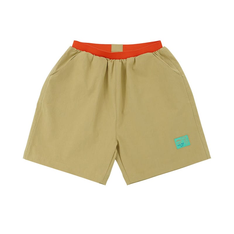 Printed Beach Shorts イラスト ハーフパンツ【mh0013102】 Khaki / 90cm RICE & SKY ハーフパンツ・ショートパンツ