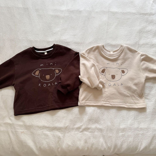 長袖Tシャツ コアラプリント長袖スウェットシャツ【mh0010490】