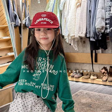 Raglan Printed Sweatshirt ラグラン プリント スウェットシャツ【mh0012439】 ADbaby 長袖Tシャツ
