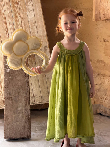 Ramie Sleeveless Dress ピコレース ノースリーブワンピース【mh0013056】 Jianzidan ノースリーブワンピース