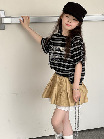 Ruffle Layered Skirt ラッフル スカートパンツ【mh0013081】 mamahalo kids スカート