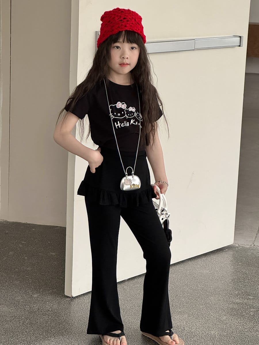 Ruffled Skirt Leggings ラッフル ロングパンツ【mh0013071】 mamahalo kids ロングパンツ・スウェットパンツ