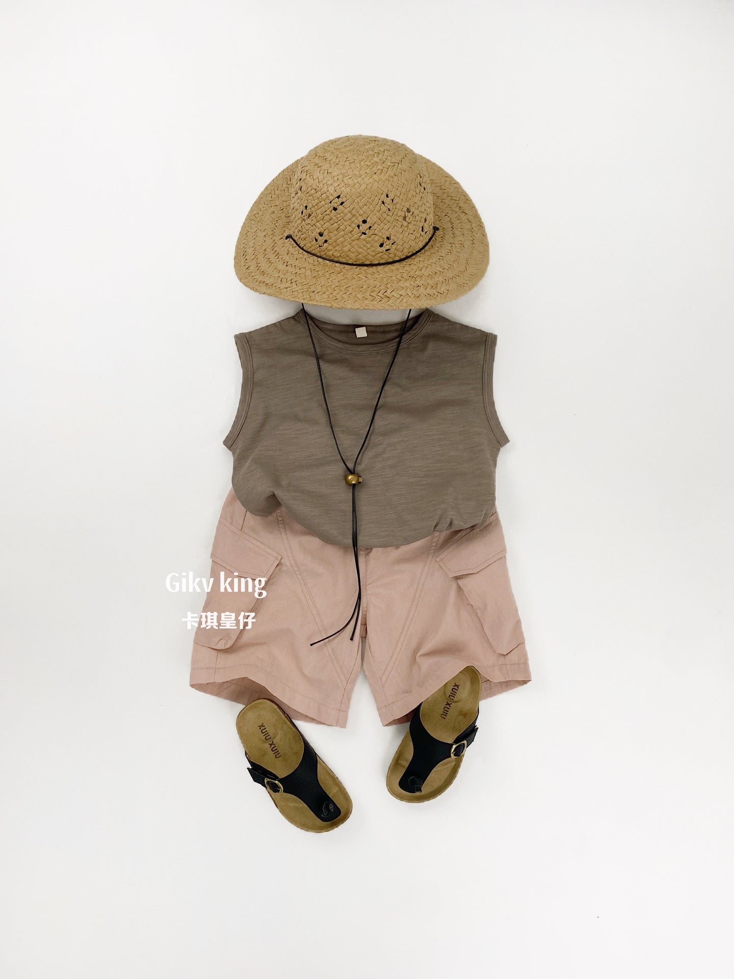 Slub Textured Bamboo Cotton Tank Top シンプル 無地 ノースリーブTシャツ【mh0012836】 Gikv king タンクトップ・キャミソール・ノースリーブトップス
