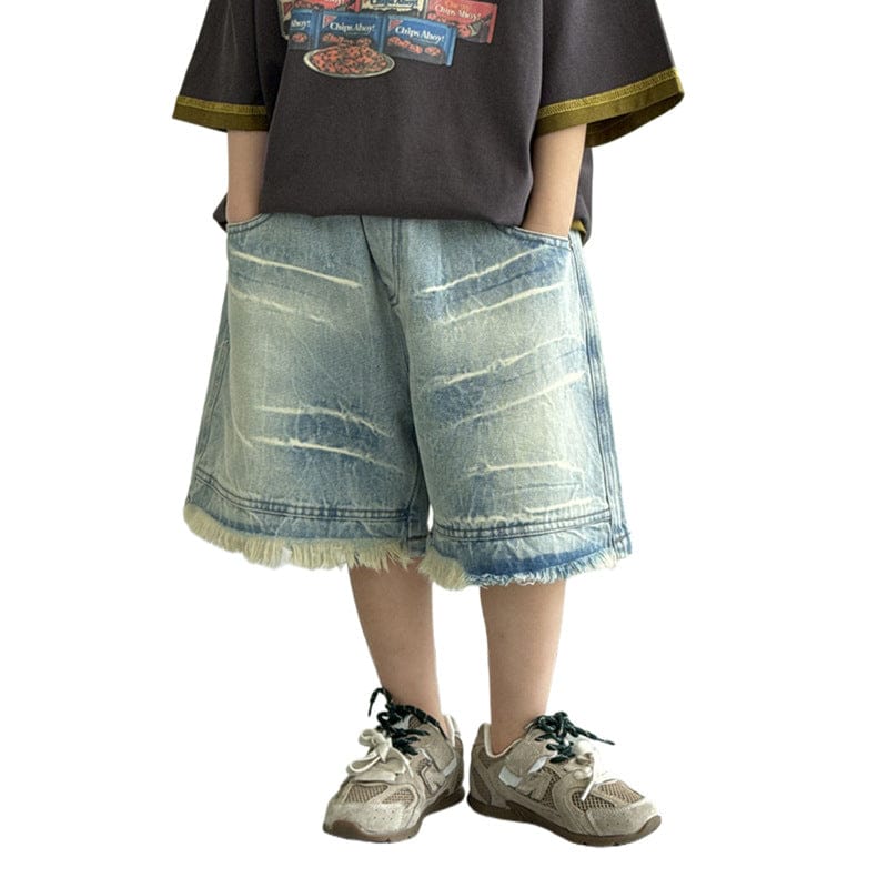 デニムパンツ カットオフデニムハーフパンツ【mh0009950】