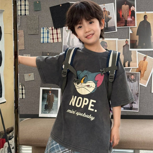 半袖Tシャツ アメリカンプリント半袖Tシャツ【mh0009938】