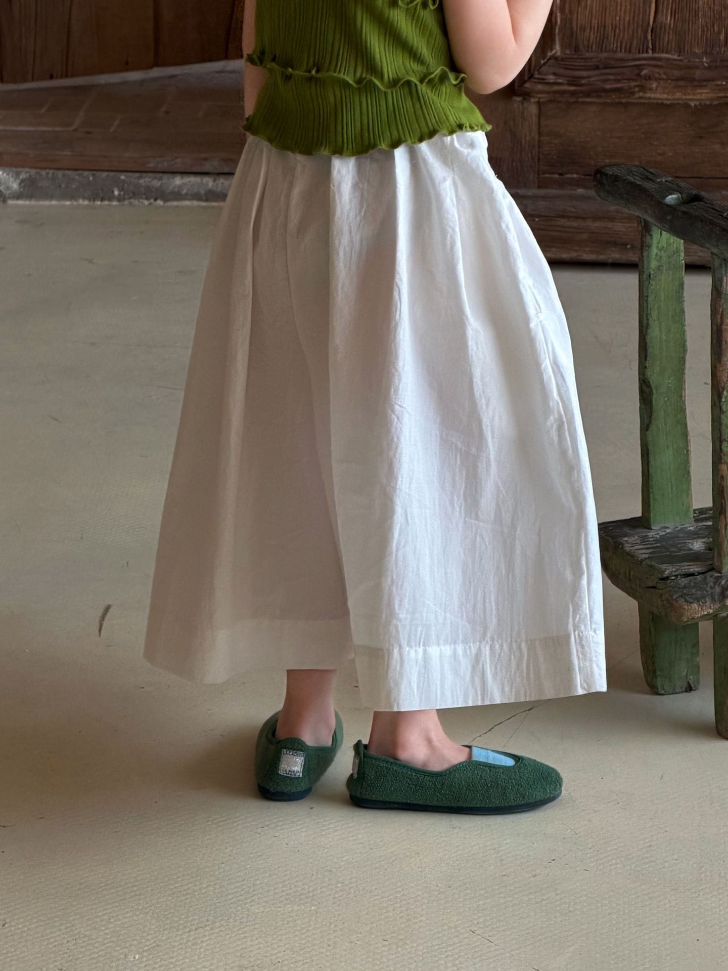 Solid Color Casual Wide-leg Cropped Pants コクーン クロップドパンツ【mh0013415】 Jianzidan ロングパンツ・スウェットパンツ