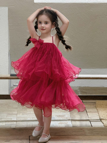 Spaghetti Strap Tulle Princess Dress チュール キャミソールワンピース【mh0013411】 Jianzidan ノースリーブワンピース