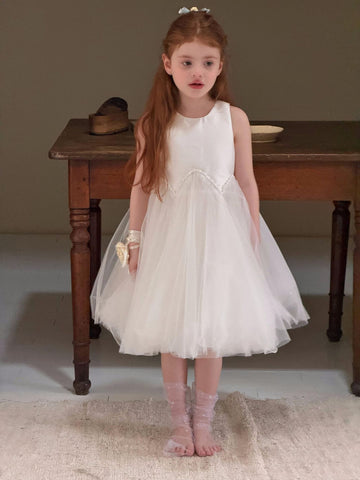 Starlight Tulle Princess Dress ホワイト ノースリーブワンピース【mh0012889】 Jianzidan ノースリーブワンピース