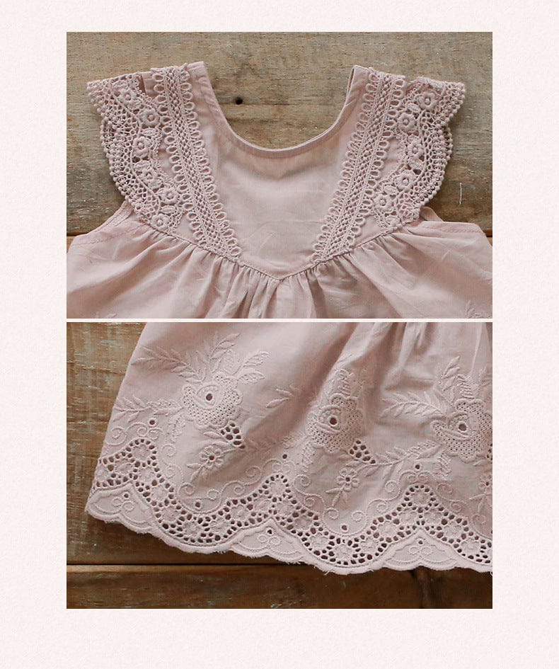 タンクトップ・キャミソール・ノースリーブトップス レースノースリーブチュニックブラウス【mh0010286】