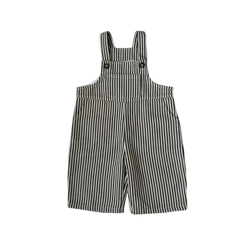 Striped Simple Versatile Overalls ストライプ サロペット オーバーオール【mh0012268】 GL-Kids