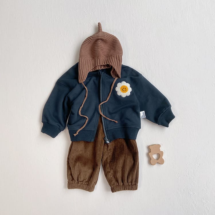 Sunflower Embroidered Jacket フラワー 刺繍 カーディガン【mh0012668】 BBAMMA カーディガン・パーカー