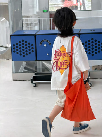 ルーズシルエット マッシュルームプリント 半袖Tシャツ【mh0013730】 MEEGO JAM 半袖Tシャツ