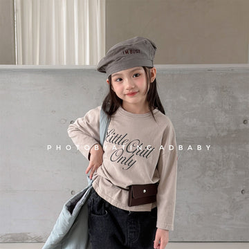 キッズ 英字プリント ルーズ 長袖Tシャツ【mh0014050】 ADbaby 長袖Tシャツ