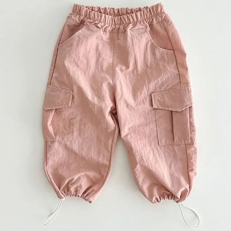 ロングパンツ・スウェットパンツ キッズパンツ ルーズカードパンツ ロングワークパンツ 4カラー【mh0004067】