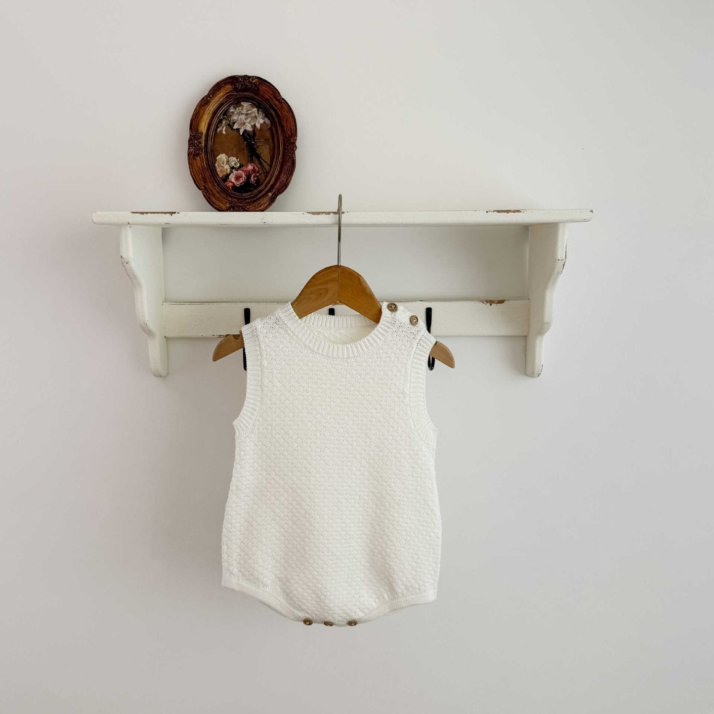 ロンパースセットアップ BodySuit / 66cm ケーブルニットカーディガン / ニットロンパース【mh0011195】