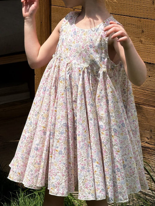 Vintage Floral Sleeveless Dress フローラル ノースリーブワンピース【mh0013241】 Chengle ノースリーブワンピース