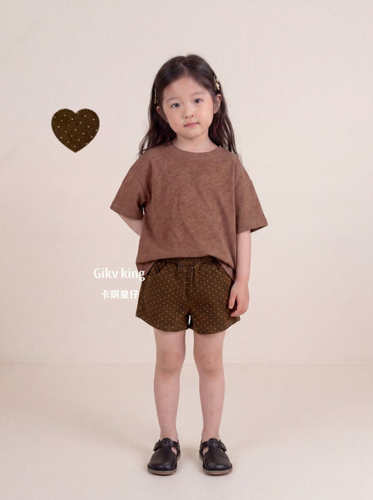 Vintage Wash Sand Texture Tee ムラ染め 半袖Tシャツ【mh0013486】 Gikv king 半袖Tシャツ