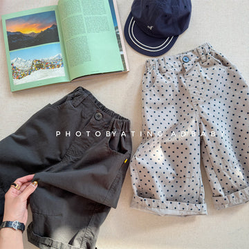 Washed Cotton Harem Pants ウォッシュドコットン テーパード パンツ【mh0012440】 ADbaby ロングパンツ・スウェットパンツ