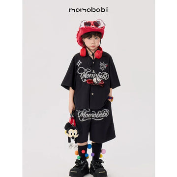 Washed Denim Western Hat デニム フリンジ カウボーイハット【mh0013015】 Red / One Size momobobi ベビー用帽子