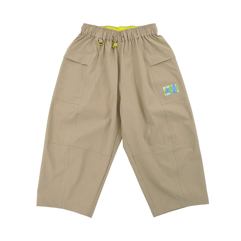 Water-repellent Cropped Pants ワーク クロップドパンツ【mh0013105】 Khaki / 100cm RICE & SKY ロングパンツ・スウェットパンツ