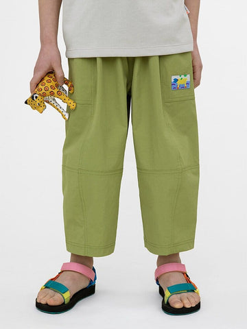 Water-repellent Cropped Pants ワーク クロップドパンツ【mh0013105】 RICE & SKY ロングパンツ・スウェットパンツ