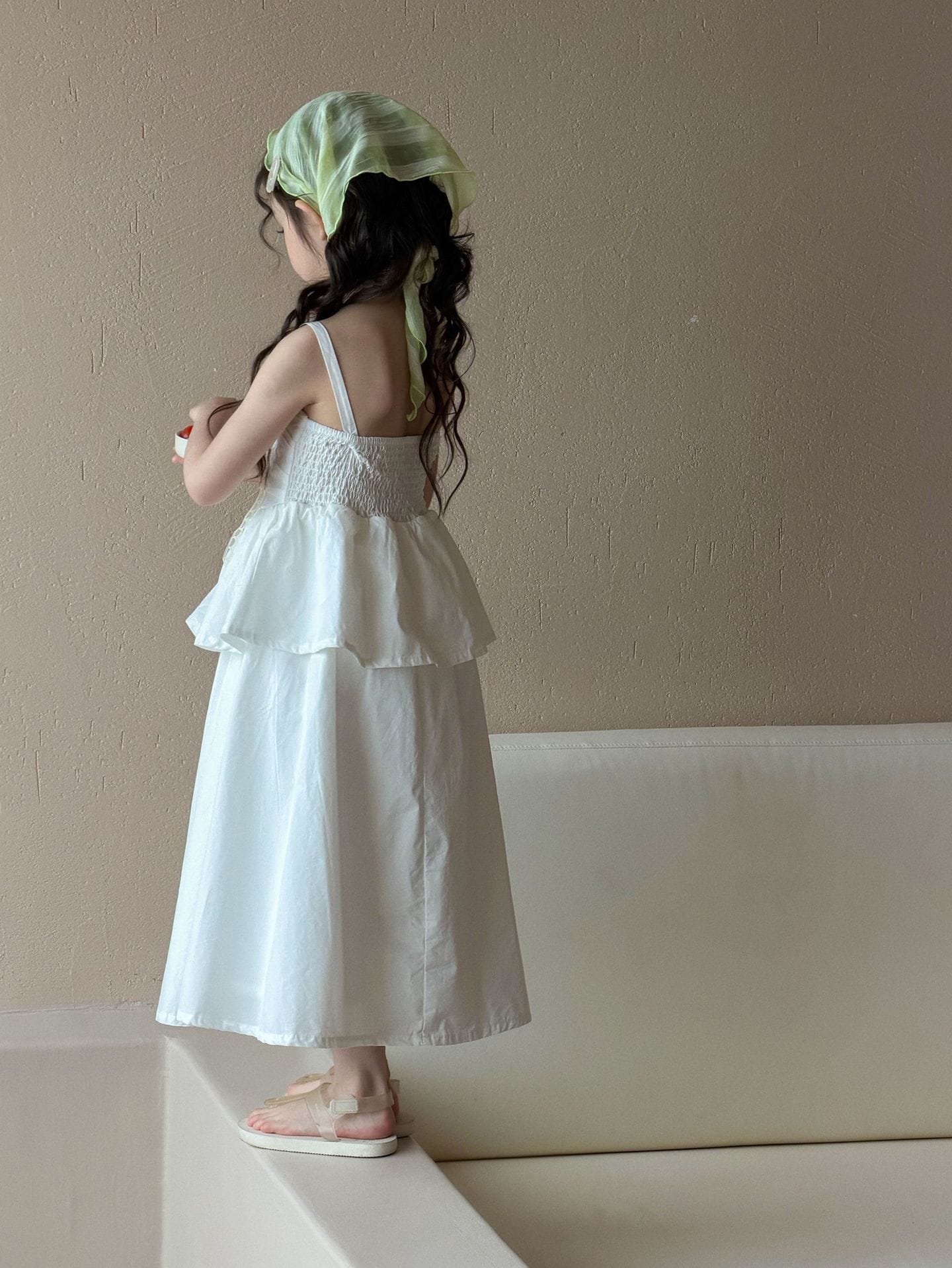 White Slip Cake Princess Skirt Tank Dress ティアード ノースリーブワンピース【mh0013287】 Mu Zika ノースリーブワンピース