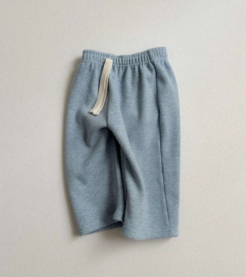 ロングパンツ・スウェットパンツ Light Blue / 73cm ロングパンツ | 裏起毛ワイドスウェット | ウエストドロスト男女兼用【mh0011478】
