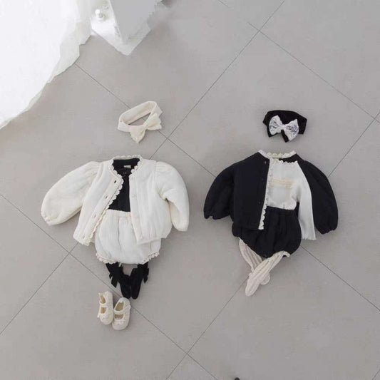 ショートコート・ジャケット・ジャンパー 長袖ブルゾン | メロウフリル | パフ袖中綿アウター | フェミニン【mh0011477】