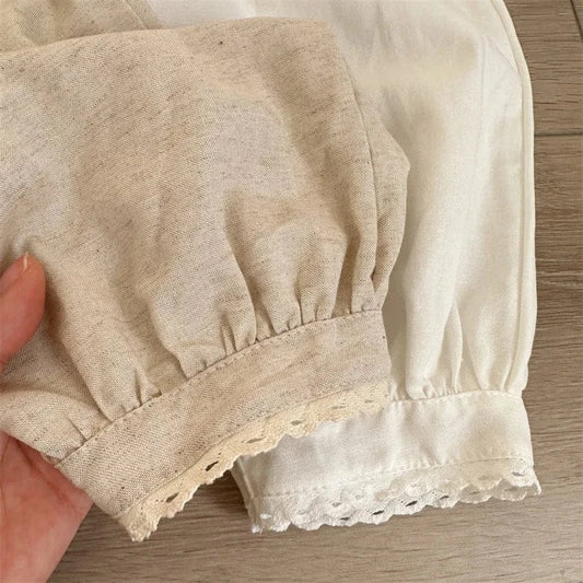 ロングパンツ・スウェットパンツ キッズパンツ クロップドパンツ レース 2カラー【mh0005310】