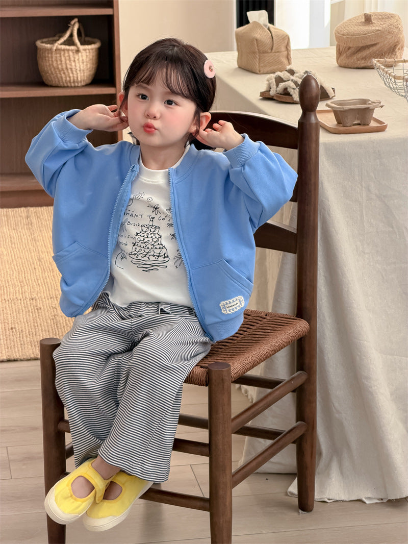 カーディガン・パーカー Solid Color Lace Zip-up Cardigan レース切替 ジップアップカーディガン【mh0012207】